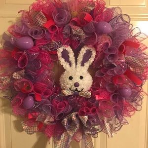 Easter Deco Mesh Wreath